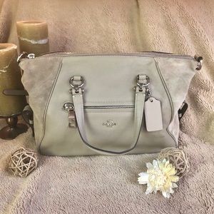 NWOT Coach Primrose Satchel in Taupe Mixed Leather